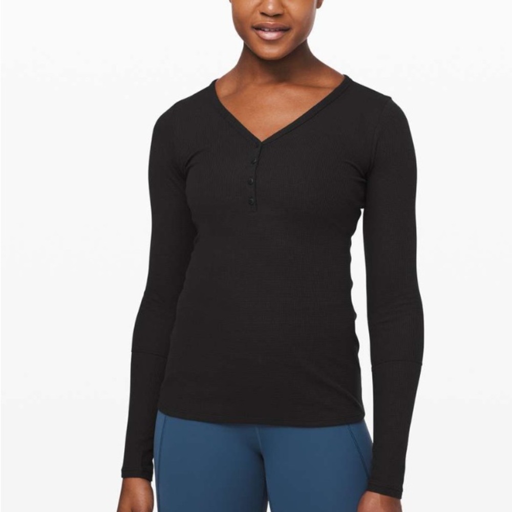 Lululemon Close Call Henley Long Sleeve
Black